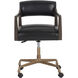 Keagan Cortina Black Leather Office Chair